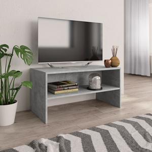 Tv-meubel 80x40x40 cm bewerkt hout betongrijs