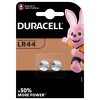 Batterij Duracell knoopcel 2xLR44 alkaline Ø11,6mm 2 stuks
