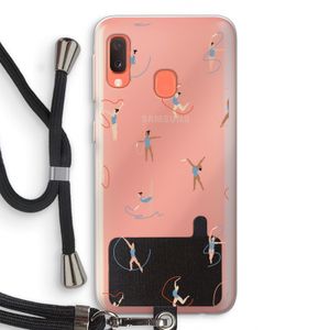 Dancing #3: Samsung Galaxy A20e Transparant Hoesje met koord