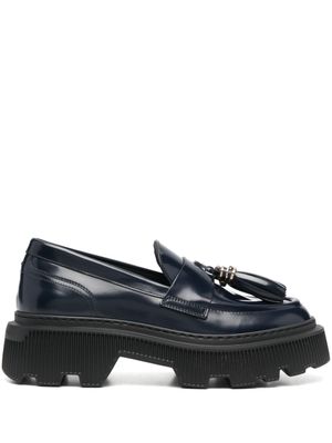 Santoni mocassins à glands - Bleu