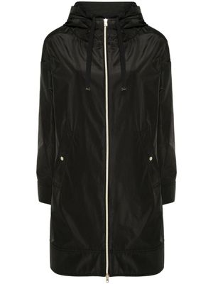 Herno manteau zippé à capuche - Noir