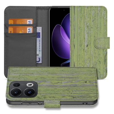 OPPO Reno 13 Pro | Book Style Case | Green Wood OPPO Reno 13 Pro | Book Style Case | Green Wood