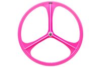 Teny Rim Tri Spoke Fixed Gear Achterwiel - Roze Teny Rim Tri Spoke Fixed Gear Achterwiel - Roze