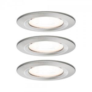 Paulmann Inbouwlamp voor badkamer Set van 3 stuks 19.5 W IJzer (geborsteld)