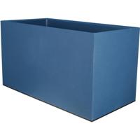 RIVIERA GRANIT rechthoekige bloembak - Kunststof - 80x40 cm - Blauw