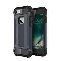 iPhone 7 & 8 robuust pantser TPU + Kunststof back cover Hoesje (donker blauw)