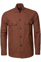 ETON Relaxed Fit Overshirt roest, Effen