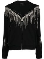 Philipp Plein veste zippée à capuche - Noir