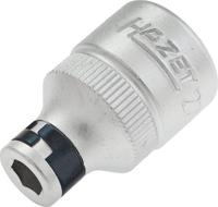 Hazet adapter 2250-4 · 1/2 inch (12,5 mm) vierkant hol · 1/4 inch (6,3 mm) zeskant hol · lengte: 35 mm