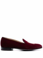 Scarosso chaussons Austin en velours - Rouge