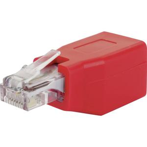 Schwaiger RJ45 Netwerk Adapter CAT 6 [1x RJ45-bus - 1x RJ45-stekker] Rood