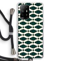 Moroccan tiles: Oppo A95 5G Transparant Hoesje met koord