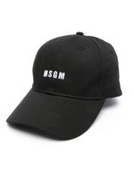 MSGM casquette à logo brodé - Noir - thumbnail