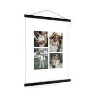 Gepersonaliseerde poster met zwarte posterhanger 40x60