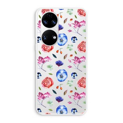 Bloemetjes: Huawei P50 Transparant Hoesje