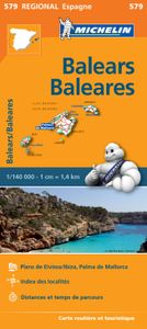 Wegenkaart - landkaart 579 Baleares - Balearen | Michelin