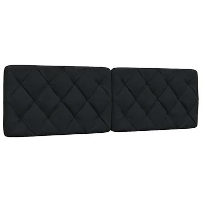 Hoofdbordkussen 160 cm stof zwart
