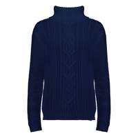 Damestrui turtle neck cable knit navy
