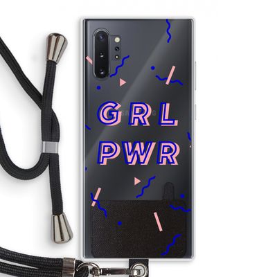 GRL PWR: Samsung Galaxy Note 10 Plus Transparant Hoesje met koord