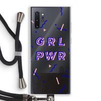 GRL PWR: Samsung Galaxy Note 10 Plus Transparant Hoesje met koord