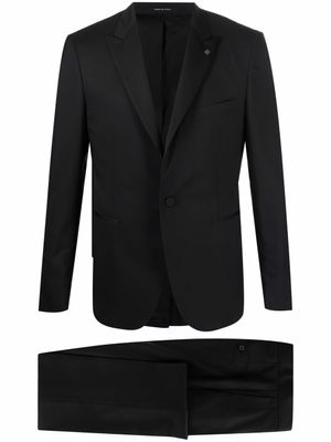 Tagliatore costume cintré à simple boutonnage - Noir