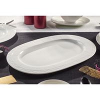 Villeroy & Boch White Pearl Serveerplateau Porselein Wit Ovaal - thumbnail