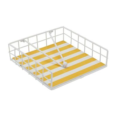 Servethouder Versa Geel Metaal 35 x 0,03 x 25 cm Strepen