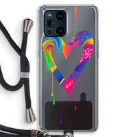 Melts My Heart: Oppo Find X3 Pro Transparant Hoesje met koord