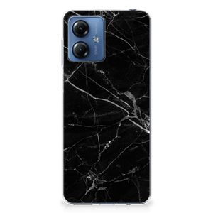 Motorola Moto G14 TPU Siliconen Hoesje Marmer Zwart - Origineel Cadeau Vader