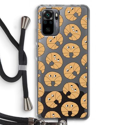 Croissant: Xiaomi Redmi Note 10 Pro Transparant Hoesje met koord