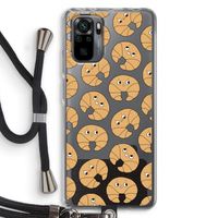 Croissant: Xiaomi Redmi Note 10 Pro Transparant Hoesje met koord