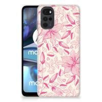 Motorola Moto G22 | TPU Case | Pink Flowers