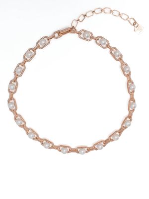 SHAY collier en or 18ct serti de perles et de diamants