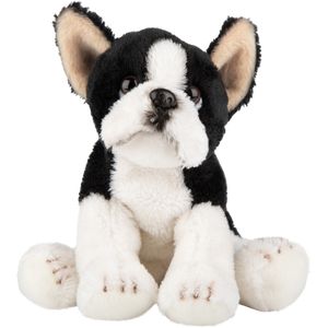 Pluche knuffel dieren Boston Terrier hond 13 cm