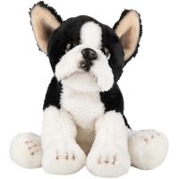 Pluche knuffel dieren Boston Terrier hond 13 cm   -