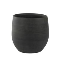 Steege Plantenpot - moderne look - grafiet - 26 x 26 cm - Plantenpotten