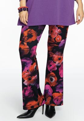 Yoek Pantalon bootcut POPPY | Zwart | Maat 54/56