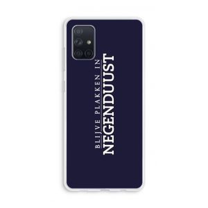 Blijve plakken in Negenduust: Galaxy A71 Transparant Hoesje