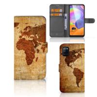 Samsung Galaxy A31 | Flip Cover | Wereldkaart