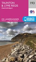 Wandelkaart - Topografische kaart 193 Landranger Taunton & Lyme Regis, Chard & Bridport | Ordnance Survey - thumbnail