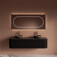 Badkamermeubelset Gliss Design Alluro 160 cm Black Veneer