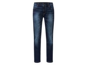 LIVERGY Heren jeans Slim Fit (48 (32/32), Donkerblauw)