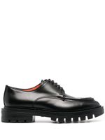 Santoni chaussures oxford en cuir 35 mm - Noir - thumbnail