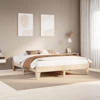 Bedframe zonder matras massief grenenhout 200x200 cm