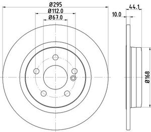 Remschijf Gecoat 55549PRO 8DD355119421