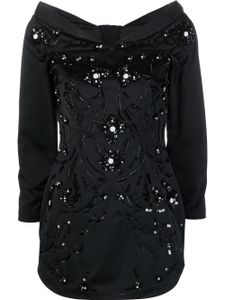 DSQUARED2 robe courte à épaules dénudées - Noir