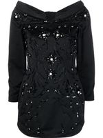 DSQUARED2 robe courte à épaules dénudées - Noir