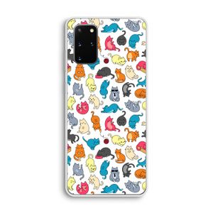 Kleurrijke katten: Samsung Galaxy S20 Plus Transparant Hoesje