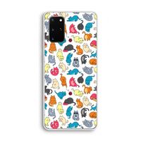 Kleurrijke katten: Samsung Galaxy S20 Plus Transparant Hoesje