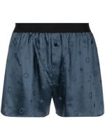 Fleur Du Mal boxer en soie - Bleu